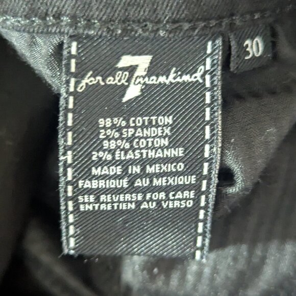 7 For All Mankind Women's Ankle Gwenevere Skinny Jeans Distressed 30 - Picture 7 of 9